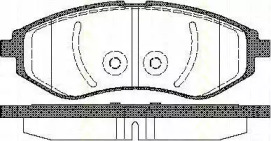 Комплект тормозных колодок TRISCAN 8110 21005