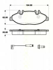 Комплект тормозных колодок TRISCAN 8110 23042