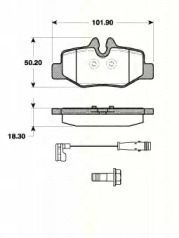 Комплект тормозных колодок TRISCAN 8110 23043