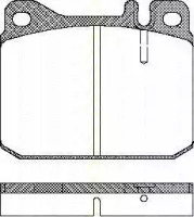 Комплект тормозных колодок TRISCAN 8110 23222
