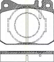 Комплект тормозных колодок TRISCAN 8110 23238