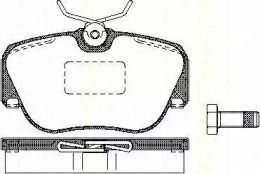 Комплект тормозных колодок TRISCAN 8110 23936