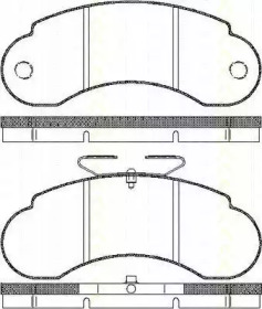 Комплект тормозных колодок TRISCAN 8110 23964