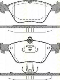 Комплект тормозных колодок TRISCAN 8110 24001