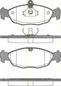 Комплект тормозных колодок TRISCAN 8110 24957