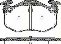 Комплект тормозных колодок TRISCAN 8110 25018