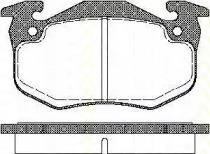 Комплект тормозных колодок TRISCAN 8110 25177