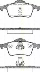 Комплект тормозных колодок TRISCAN 8110 27004