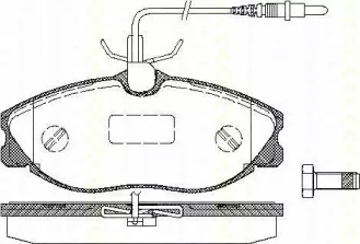 Комплект тормозных колодок TRISCAN 8110 28003