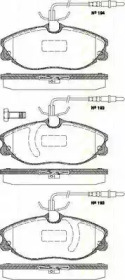 Комплект тормозных колодок TRISCAN 8110 28023