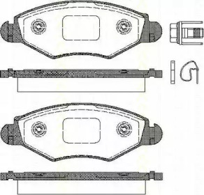 Комплект тормозных колодок TRISCAN 8110 28025