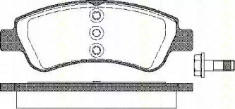 Комплект тормозных колодок TRISCAN 8110 28029