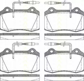 Комплект тормозных колодок TRISCAN 8110 28033