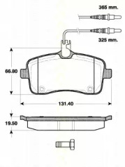 Комплект тормозных колодок TRISCAN 8110 28035