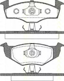 Комплект тормозных колодок TRISCAN 8110 29004