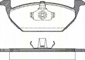 Комплект тормозных колодок TRISCAN 8110 29008