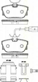 Комплект тормозных колодок TRISCAN 8110 29029