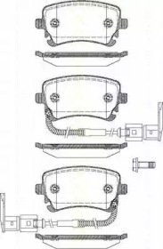 Комплект тормозных колодок TRISCAN 8110 29041
