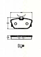 Комплект тормозных колодок TRISCAN 8110 29063