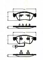 Комплект тормозных колодок TRISCAN 8110 29068