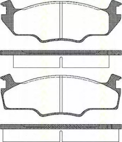 Комплект тормозных колодок TRISCAN 8110 29237
