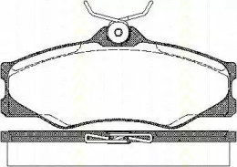 Комплект тормозных колодок TRISCAN 8110 29845