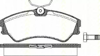 Комплект тормозных колодок TRISCAN 8110 29939