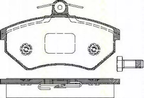 Комплект тормозных колодок TRISCAN 8110 29986