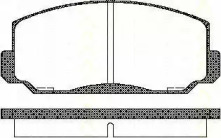 Комплект тормозных колодок, дисковый тормоз TRISCAN 8110 40022