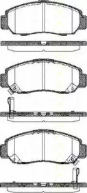 Комплект тормозных колодок TRISCAN 8110 40057