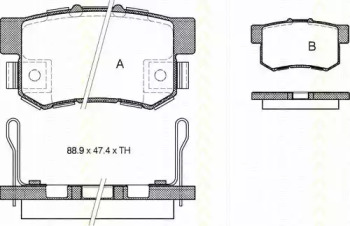 Комплект тормозных колодок TRISCAN 8110 40058