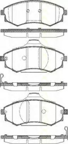 Комплект тормозных колодок TRISCAN 8110 43012