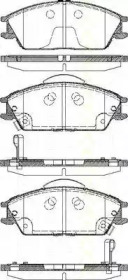 Комплект тормозных колодок TRISCAN 8110 43023