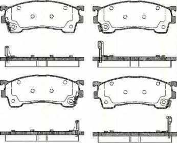 Комплект тормозных колодок TRISCAN 8110 50183