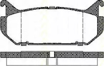 Комплект тормозных колодок TRISCAN 8110 50184