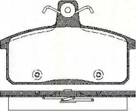 Комплект тормозных колодок TRISCAN 8110 69012