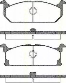 Комплект тормозных колодок TRISCAN 8110 69835