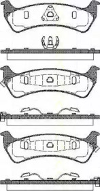 Комплект тормозных колодок, дисковый тормоз TRISCAN 8110 80529