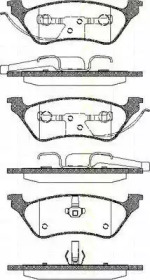 Комплект тормозных колодок TRISCAN 8110 80534