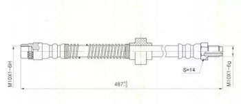 Шлангопровод TRISCAN 8150 38108