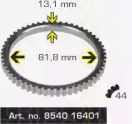 Зубчатый диск импульсного датчика TRISCAN 8540 16401