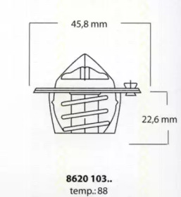 Термостат TRISCAN 8620 10388