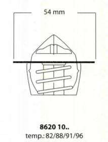 Термостат TRISCAN 8620 1082