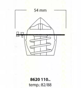 Термостат TRISCAN 8620 11082