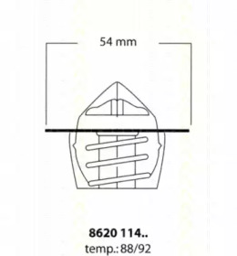 Термостат TRISCAN 8620 11492