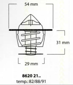 Термостат TRISCAN 8620 2188