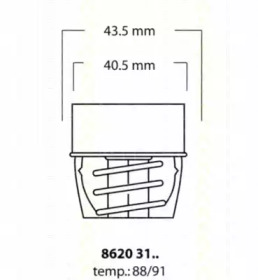 Термостат TRISCAN 8620 3188