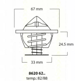 Термостат TRISCAN 8620 6282