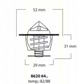 Термостат TRISCAN 8620 6482