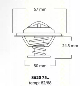 Термостат TRISCAN 8620 7582